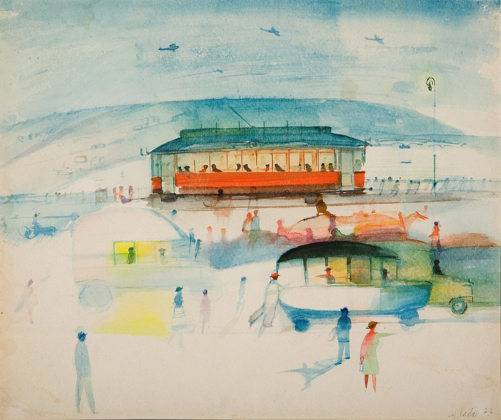 Александр Лабас. Вечером в городе. Вторая половина 1920-х  © Государственная Третьяковская галерея © Бескина-Лабас О.М. 2024