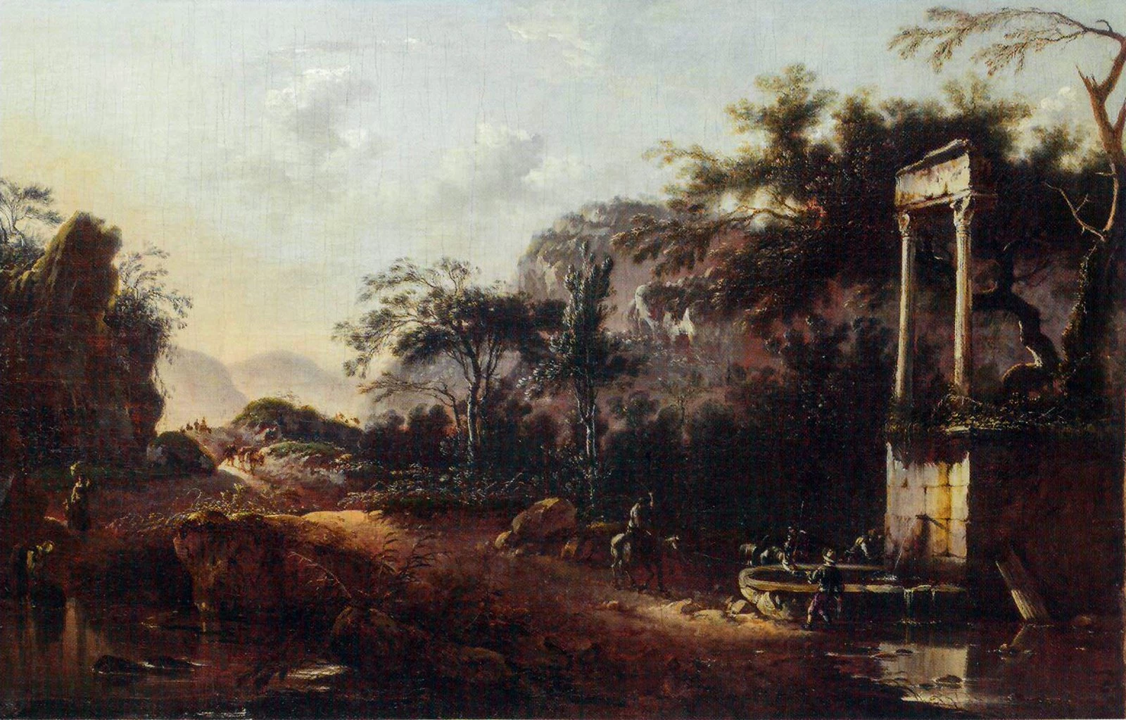 Ханс де Йоде «Всадники у фонтана». Музей-заповедник «Архангельское»