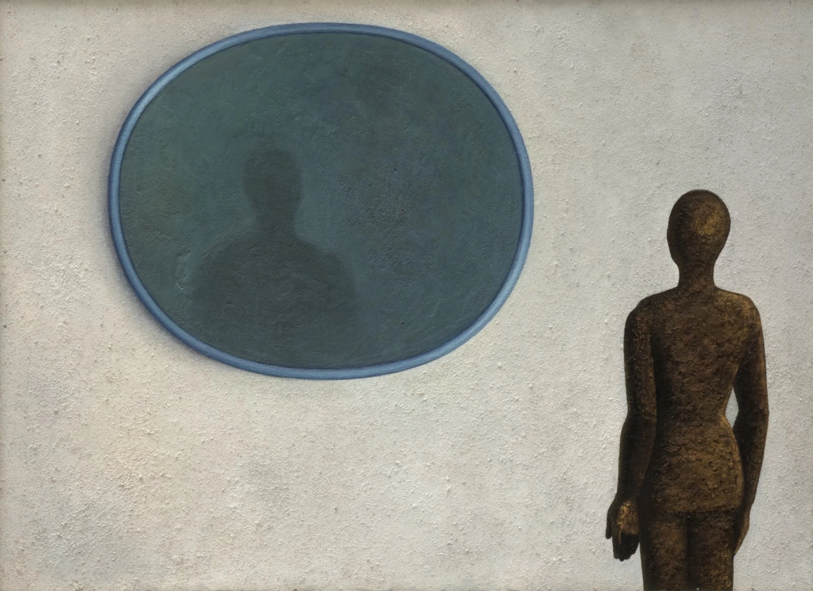 Андрей Гросицкий (1934–2017) Удивление. Из серии «Манекены». 1974 Оргалит, масло.